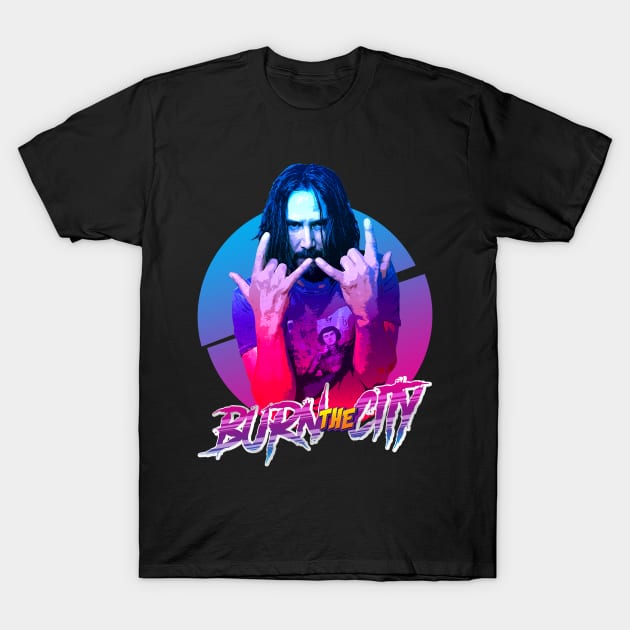 metal keanu burn the city T-Shirt by willitone